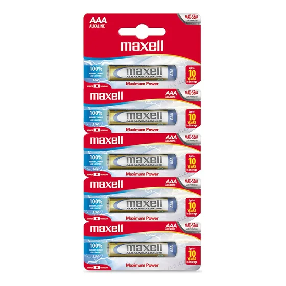 Pila Bateria Maxell Aaa Blister De 5 Pilas