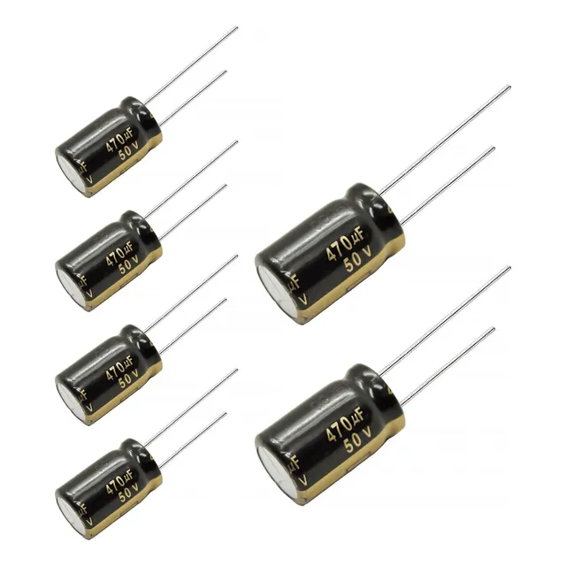 Reemplazo De 6 Pcs Panasonic Fm Serie Capacitores 50v 470uf