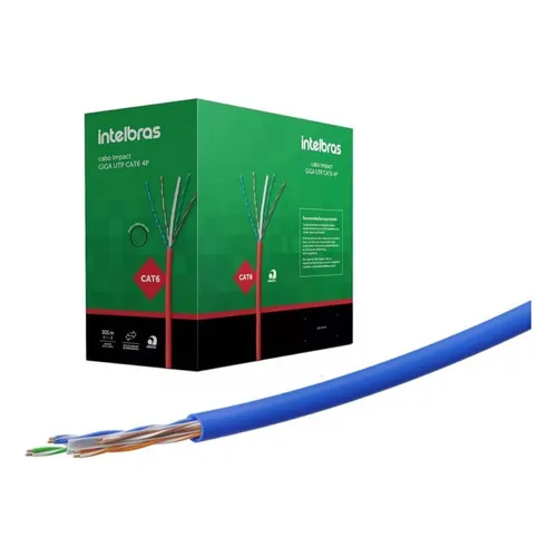 Cabo De Rede Impact Giga Utp Cat.6 4p 305m Ig6caz Intelbras