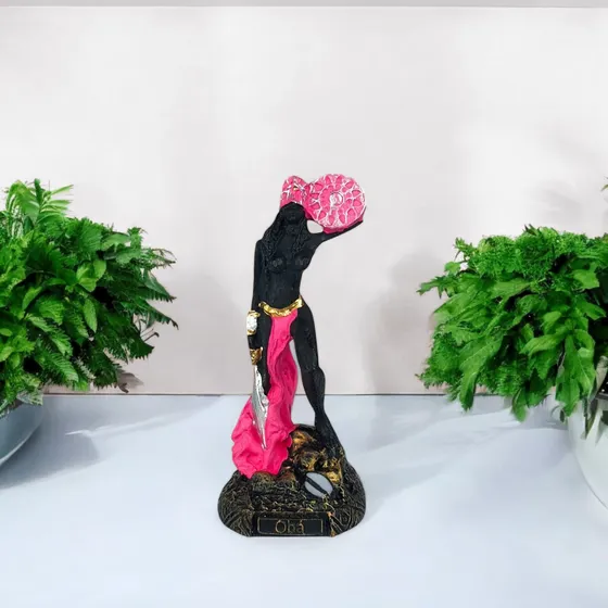 Estatueta De Orixá 15cm Em Resina - Axé E Poder Espiritual