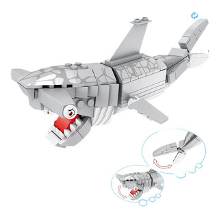 Juguetes Ocean World Building Blocks Con Forma De Tiburón, L Juguetes Ocean World Building Blocks Con Forma De Tiburón, L
