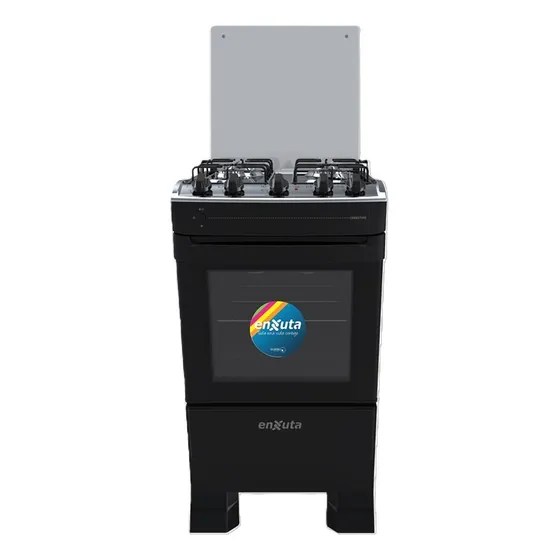 Cocina Supergas 4 Hornallas Negra Con Termocupla Y Grill - B