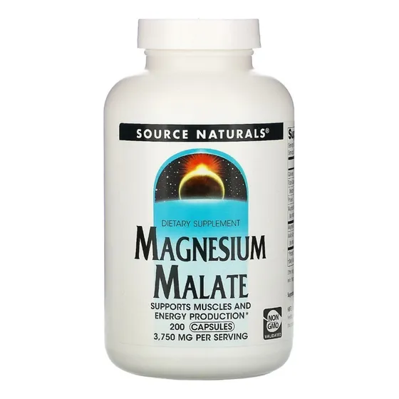 Source Naturals Magnesium Malate 3750 Mg 200 Cápsulas Sin Sabor