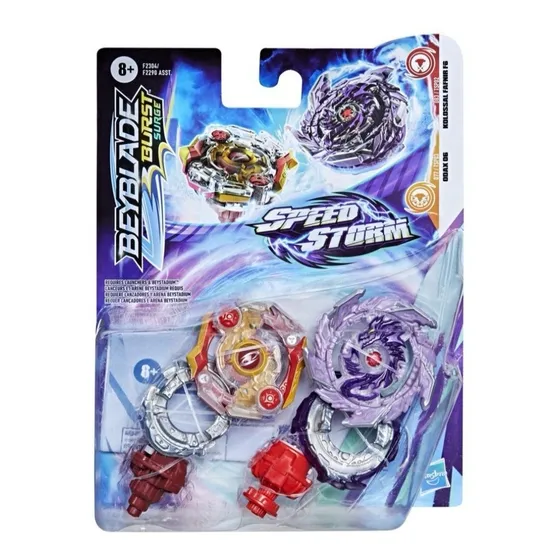 Trompo Beyblade Duo Pack Kolossal Fafnir F6 & Odax O6