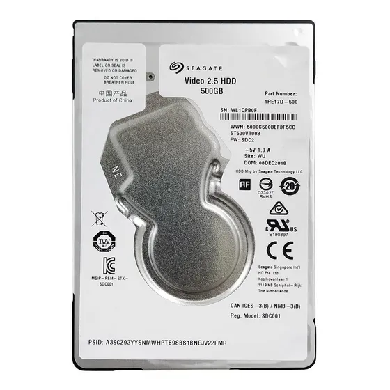interno Seagate Video 2.5 HDD ST500VT003 500GB