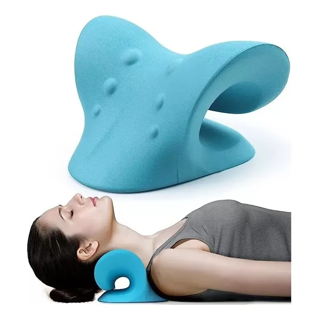 Almohada De Masaje Cervical Terapéutica Tracción Cuello 