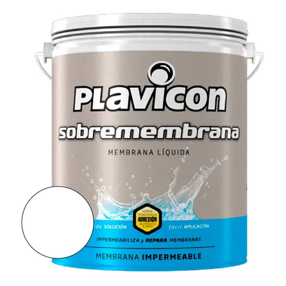 Plavicon Sobremembrana Impermeabilizante Para Techos 20k Color Blanco