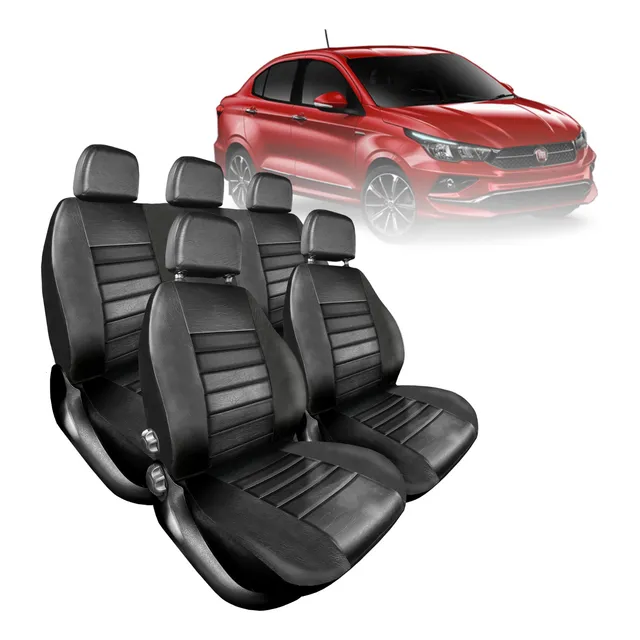 Funda Cubre Asiento Cuero Acolchado Fiat Cronos Enteriza