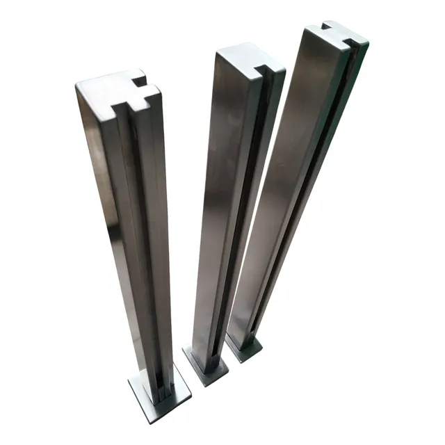 Columna Para Baranda De Acero Inoxidable