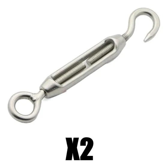 Tensor Guaya Galvanizado Ojo Gancho 10mm