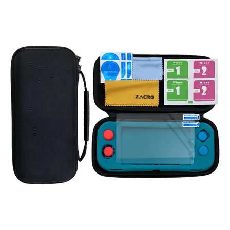 Kit Funda Y Protector Nintendo Switch Lite Lamina De Vidrio
