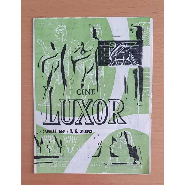 Programa Del Cine Luxor 1969