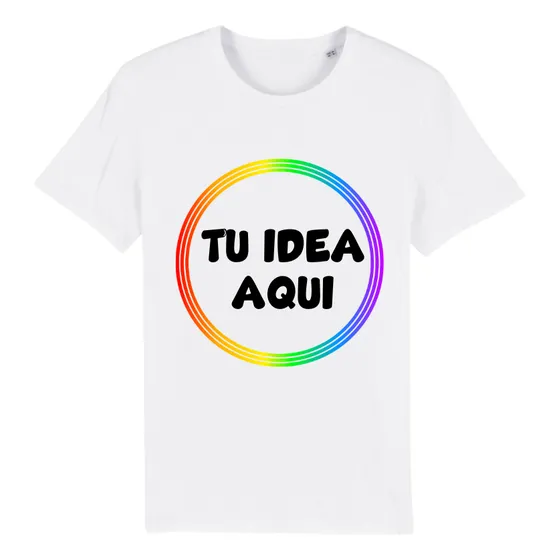 Camiseta Adulto Blanca 100% Algodón Personalizable