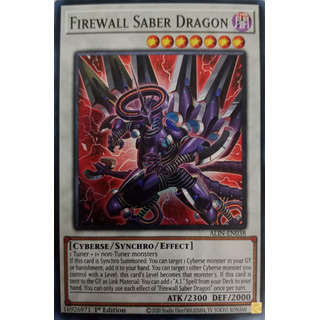 Yugioh! Firewall Saber Dragon Alin-en038 1st E Super R Yugioh! Firewall Saber Dragon Alin-en038 1st E Super R