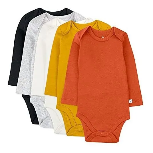 Honestbaby Algodón Orgánico Manga Larga Trajes Multi Fw4je