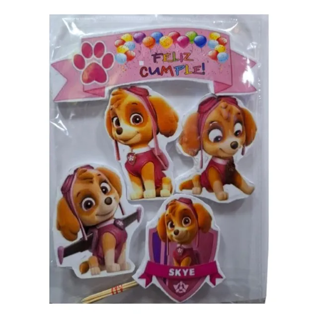 Kit Decoracionpara Tortas Mesa Y Cupcakes Skye Paw Patrol
