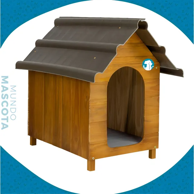 Casilla En Madera Para Perro Raza Pequeña / Tamaño N°3 Color Marrón