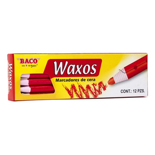 Caja 12 Marcadores Lapiz Cera Suave Baco Waxos Color Elegir Caja 12 Marcadores Lapiz Cera Suave Baco Waxos Color Elegir