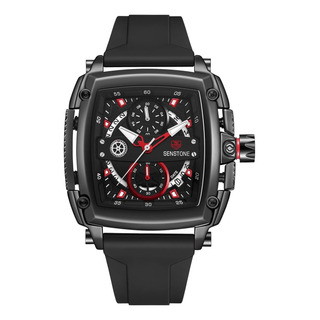 Senstone Reloj Para Hombre Cuadrado Moda Deportes Cronógrafo Senstone Reloj Para Hombre Cuadrado Moda Deportes Cronógrafo