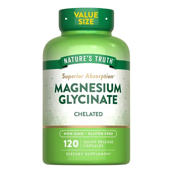 Magnesio Glicinato 200 Mg - 120 Caps Sabor Sin Sabor