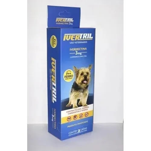 Kit 12 Remédio 3mg Contra Pulga Carrapato Cães Até 15kg