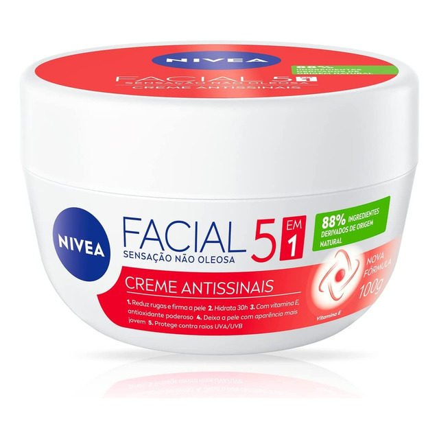 Creme Facial Nivea Antissinais 100g - 5 Em 1 Creme Facial Nivea Antissinais 100g - 5 Em 1