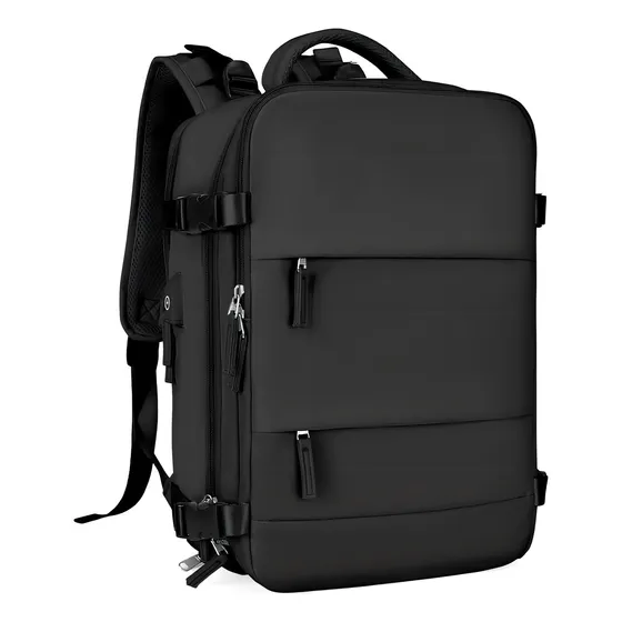 Maleta De Mano Para Cabina Viaje Y Ordenador Usb Impermeable Color Negro