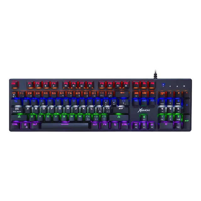 Teclado Gamer Mecanico Luminoso Antighosting Xemoki Xk-mk006