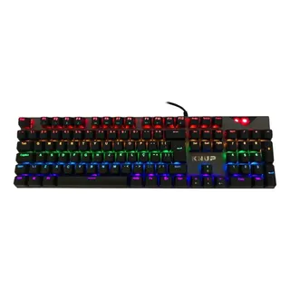Teclado Gamer Knup Kp-tm010 Qwerty Outemu Diy Blue Ainbow Cor De Teclado Preto Idioma PortuguĂȘs Brasil Teclado Gamer Knup Kp-tm010 Qwerty Outemu Diy Blue Ainbow Cor De Teclado Preto Idioma PortuguĂȘs Brasil