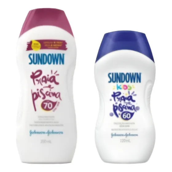 Kit Protetor Solar Sundown Fps70 200ml + Sundown Kids Fps 60