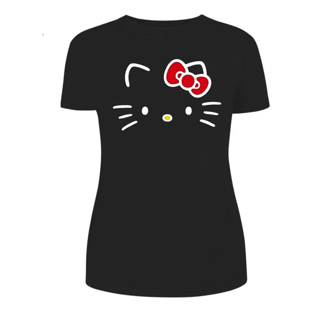 Polera Regalo Diseño Gato Cat Kawai/hello/kitty Mujer/niña