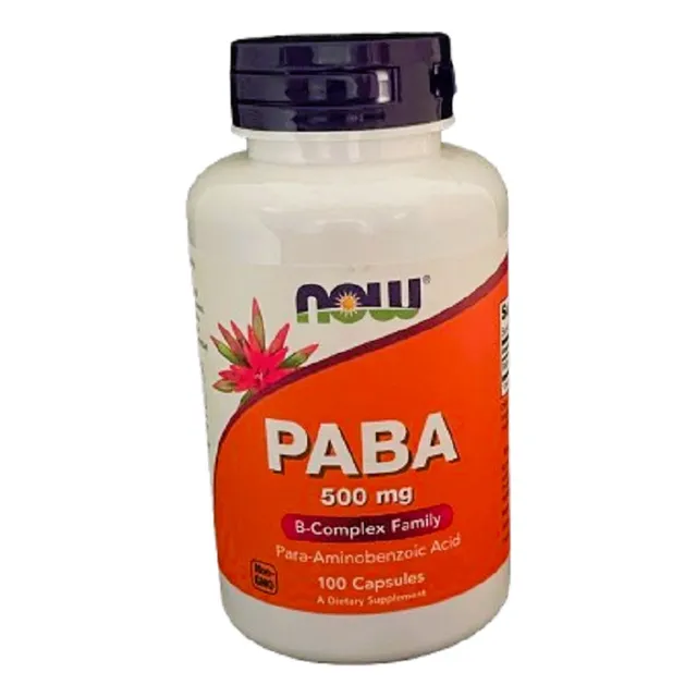 Paba 500mg  B Complex Family  100caps  Now
