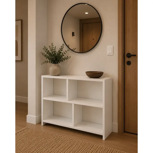 Aparador Nicho Decorativo Organizador Multiuso 68cm Branco