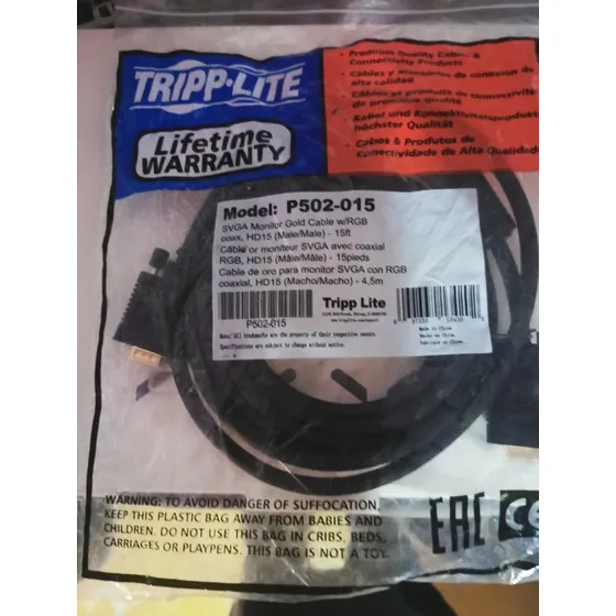 Cable De Oro Para Monitor Svga Con Rgb Coaxial, Hd15 