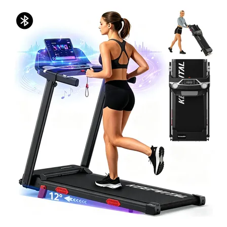 Esteira Elétrica Ergométrica Keepvital 12km/h 127/220v Preto Preto 127v