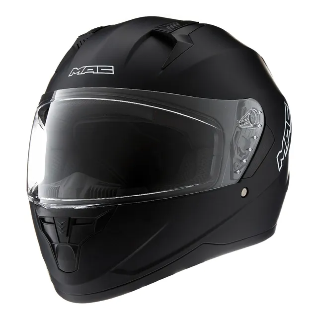 Casco Moto Mac Integral Speed Solid Negro Mate