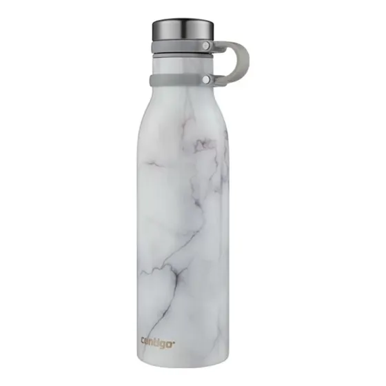 Botella Térmica Tomatodo De Acero Contigo Matterhorn 591ml Color Blanco Marmoleado