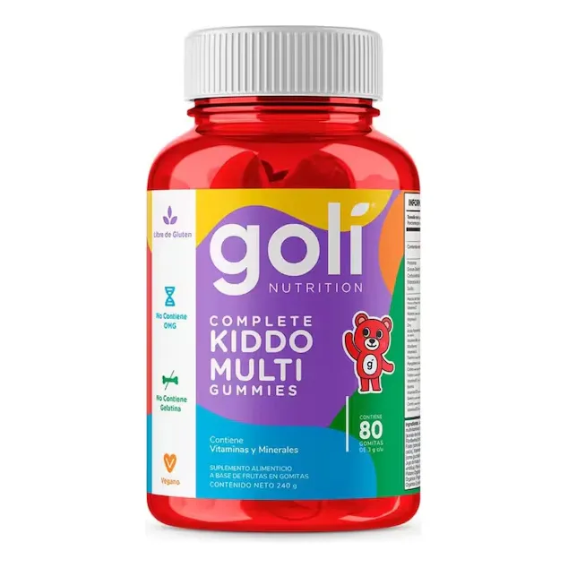 Goli Kiddo Multi Gomitas Para Niños 80 Unidades Na