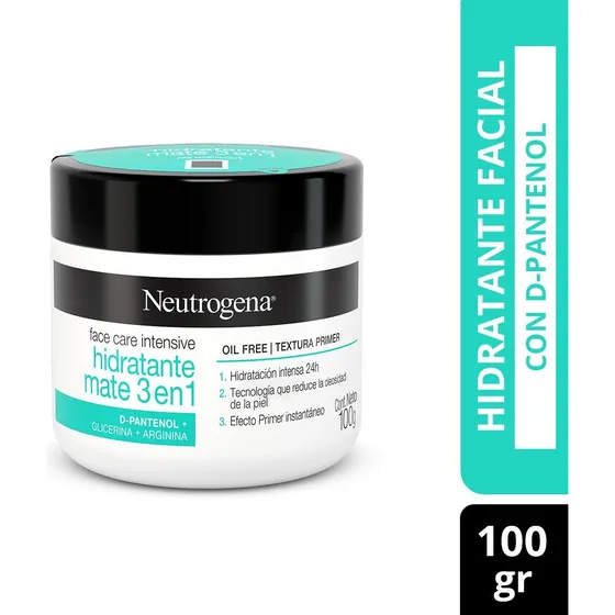 Neutrogena Face Care Intensive Hidratante Mate 3 En 1