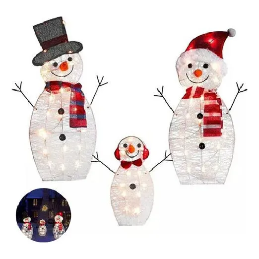 Nuevo Adornos Navideños Con Mu Ñeco De Nieve Navideño Brilla
