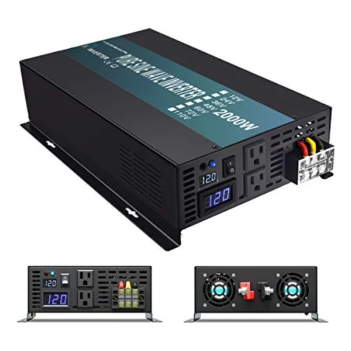 Wzrelb Inversor De Onda Sinusoidal Pura Confiable 2000w 12v 