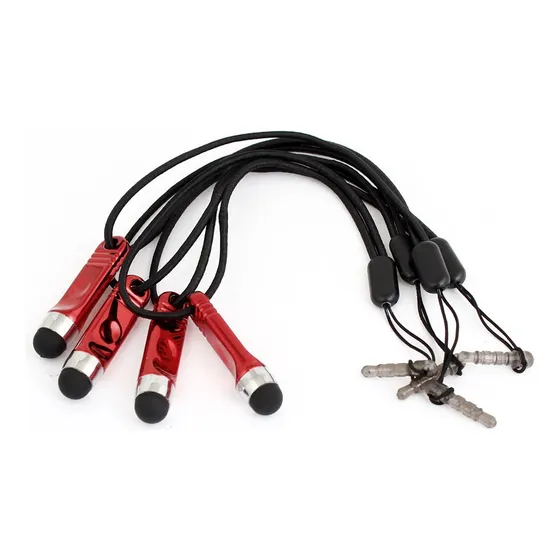 Qtqgoitem 3.5mm Anti Pantalla Tactil Capacitiva Lapiz Rojo