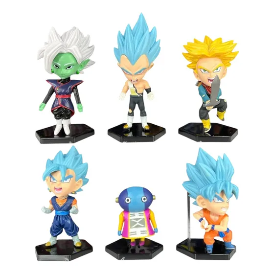 Figuras Coleccionables X6 Cabezones Dragon Ball