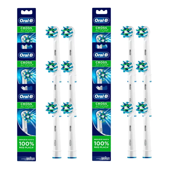 Combo X6 Oral B Precise Clean Cabezales De Repuesto 2u Color Blanco