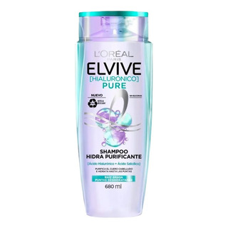 Loreal Hialuronico Pure Shampoo Elvive 680 Ml Loreal Hialuronico Pure Shampoo Elvive 680 Ml