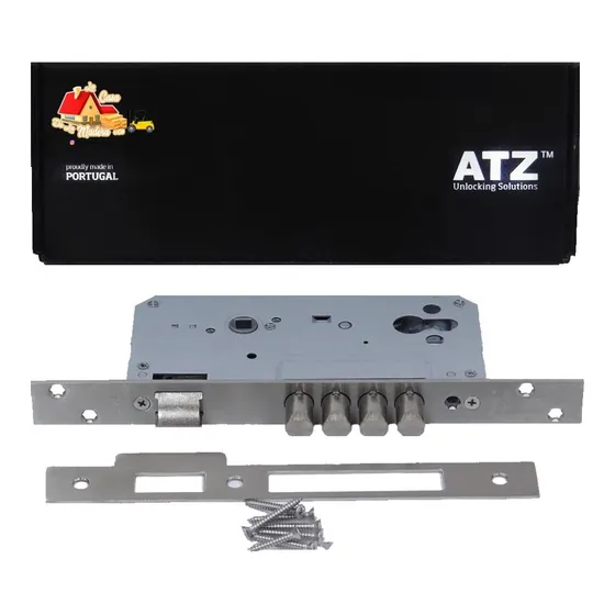 Cerradura Atz De Seguridad Tipo Bancaria Acero Inoxidable