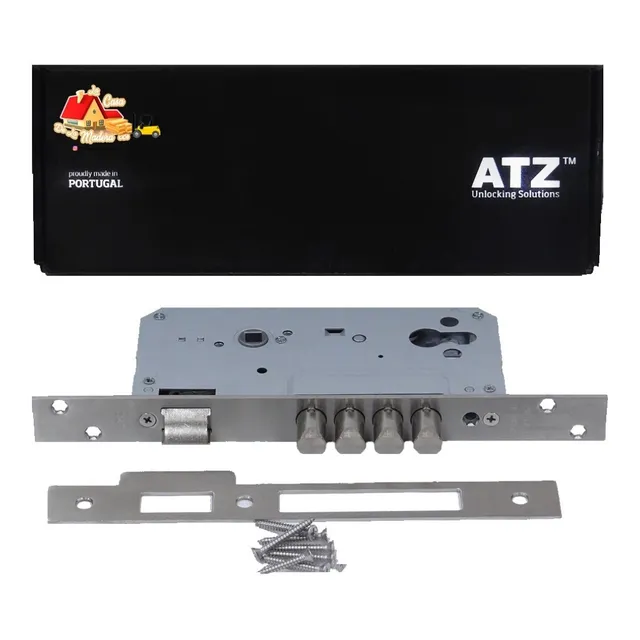 Cerradura Atz De Seguridad Tipo Bancaria Acero Inoxidable