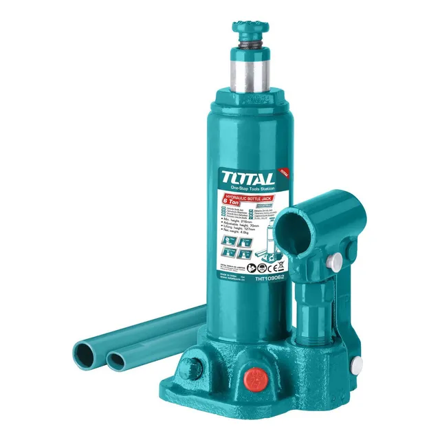 Gato De Auxilio Hidráulico Total, Tipo Botella, 6 Toneladas, Línea Industrial - THT109062