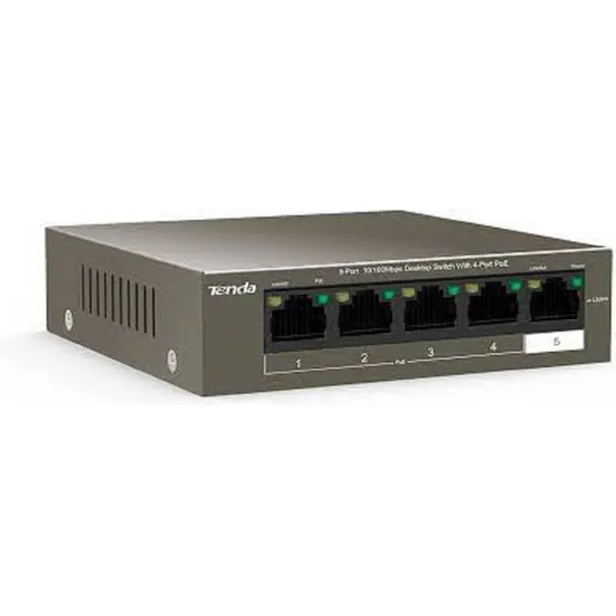 Switch Tenda Tef1105p  5 Puertos  Poe