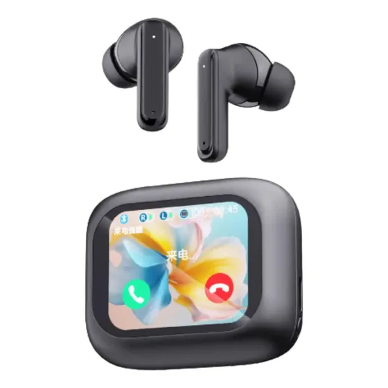 Auriculares Inalambricos Bluetooth, Con Pantalla Táctil. Negro